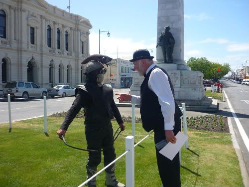 Good thing that Victorian Guy came to talk to Steampunk guy