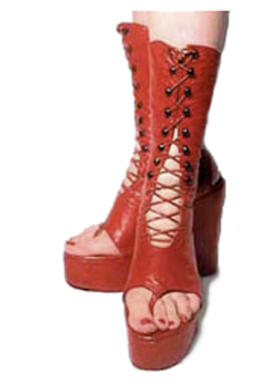 Natacha Marro red laced boots
