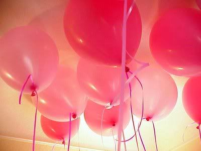 Wedding Reception Balloons SUNSHINERAE 39s Pink Wedding by Color Blog