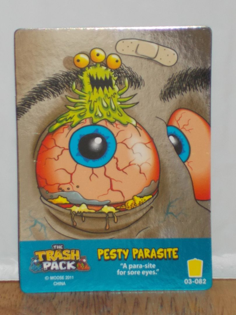 Moose Trash Pack Series 3 Trading Card Game Pesty Parasite 03 082