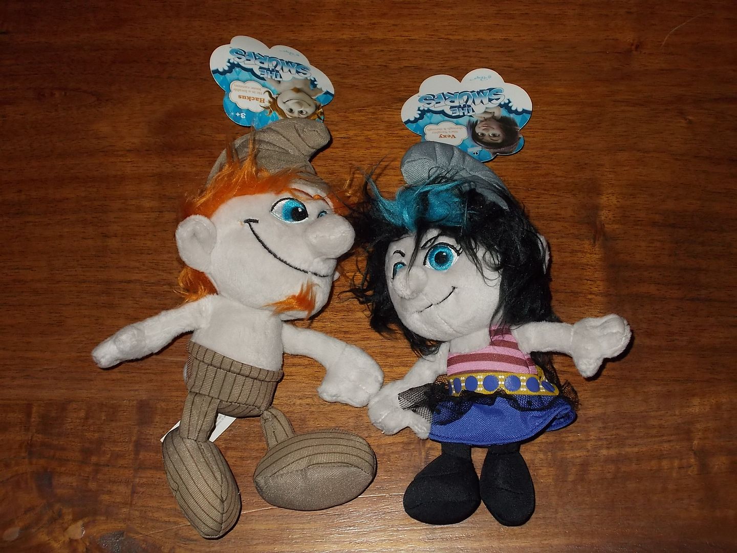 NEW 2013 THE SMURFS 2 Plush Bean Bag Mini Dolls HACKUS & VEXY The ...