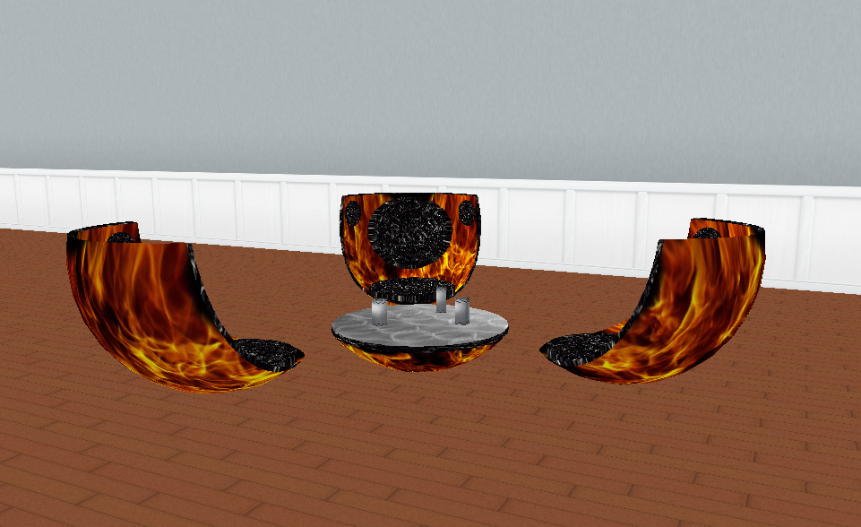 Flamed Floating Chairs