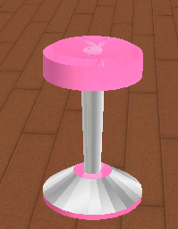 playboy bar stool pink