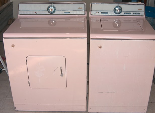 Pink Maytag Washer and Dryer