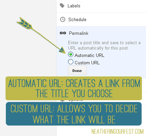 How to Create a Permalink in Blogger