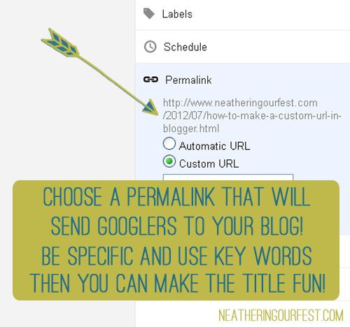 How to Create a Permalink in Blogger