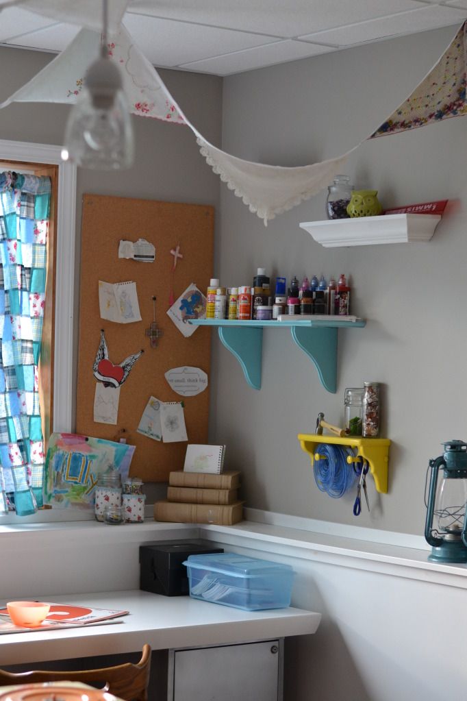 Cassi - Restoring the Bright Forest Craft Room Tour on Craftaholics Anonymous
