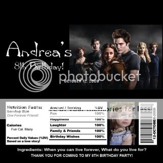 10 Twilight Personalized Backstage Pass Invitations  