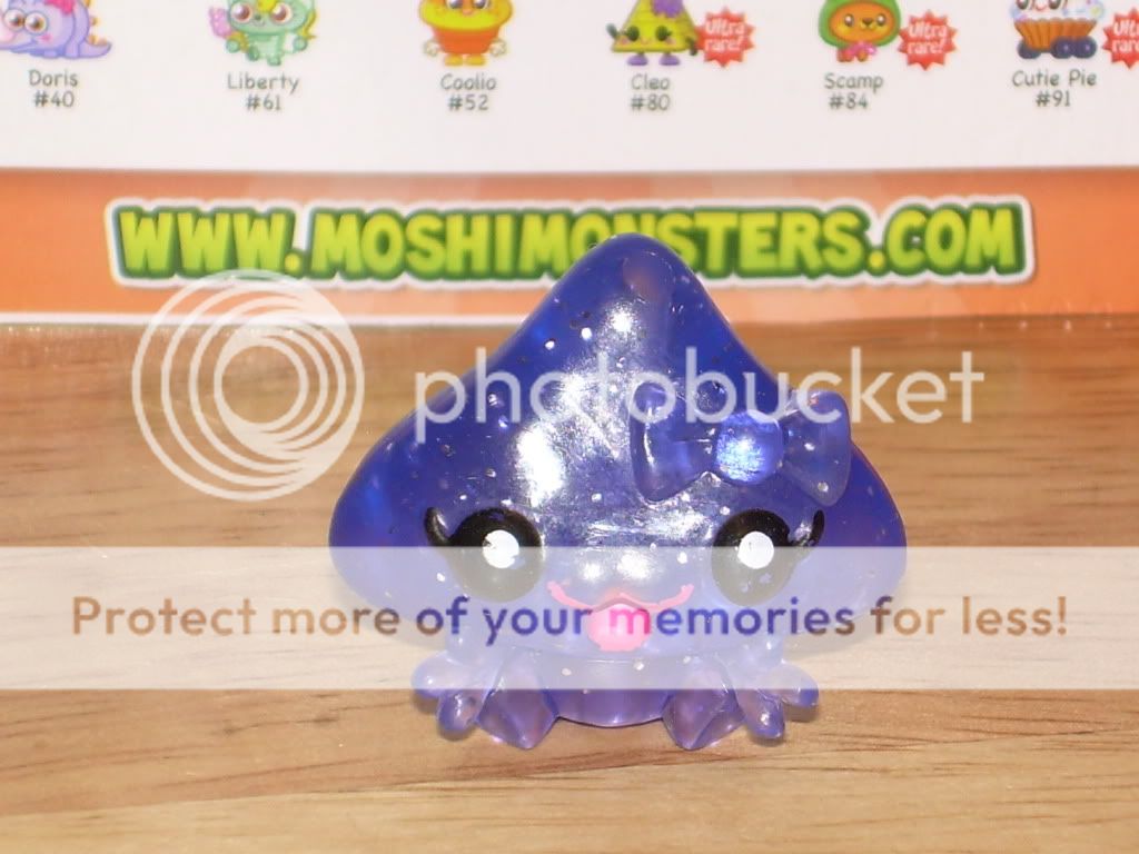 Moshi Monsters MOSHLINGS Series 2 Figure KISSY #27 RARE Purple Glitter 