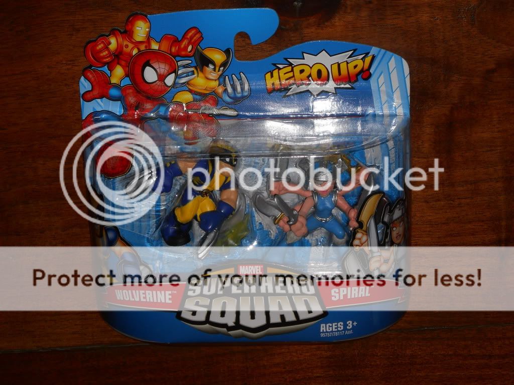 Hasbro Marvel Super Hero Squad Wolverine & Spiral MOC  
