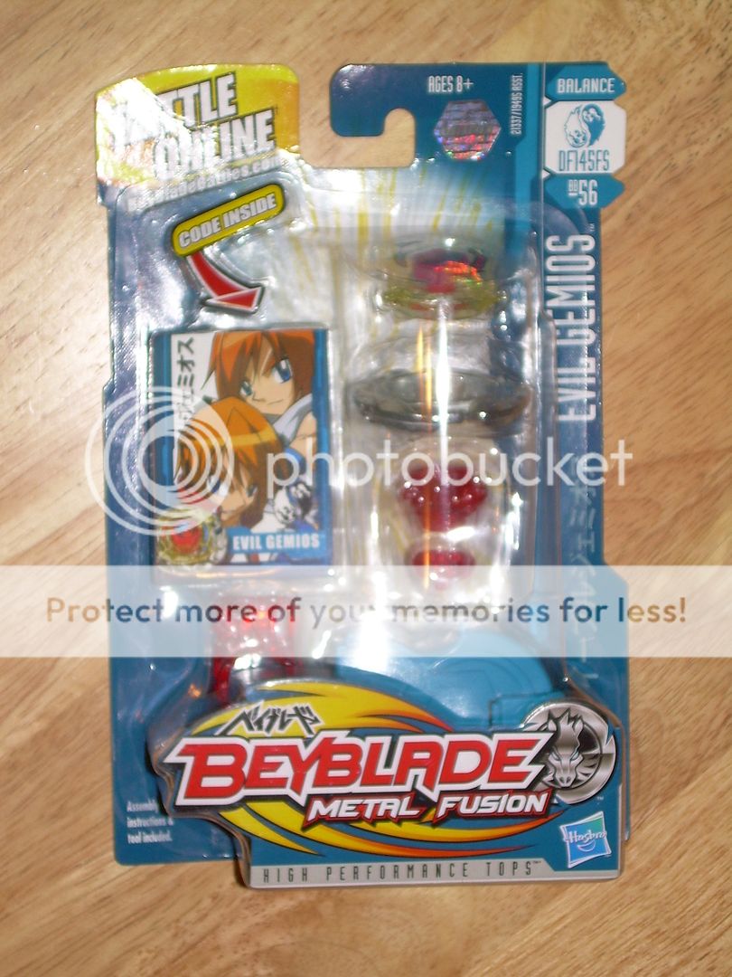 MOC Hasbro BEYBLADE Metal Fusion EVIL GEMIOS BB56 HTF  