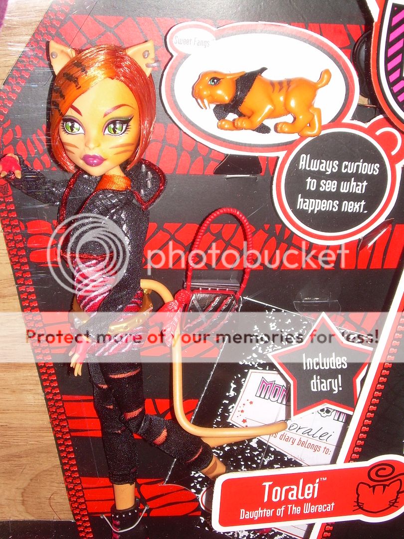 NIB Mattel MONSTER HIGH Werecat TORALEI Doll w/ Pet Sweet Fangs READY 