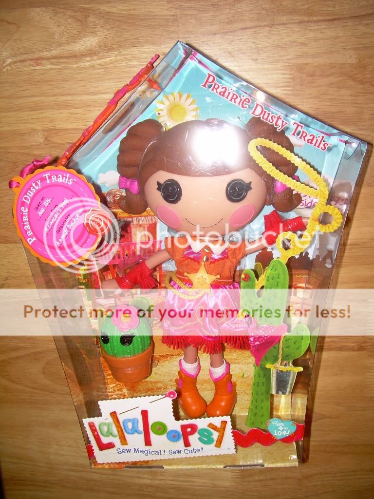 NIB LALALOOPSY Full Size Cowgirl Doll PRAIRIE DUSTY TRAILS #25 Sewn On