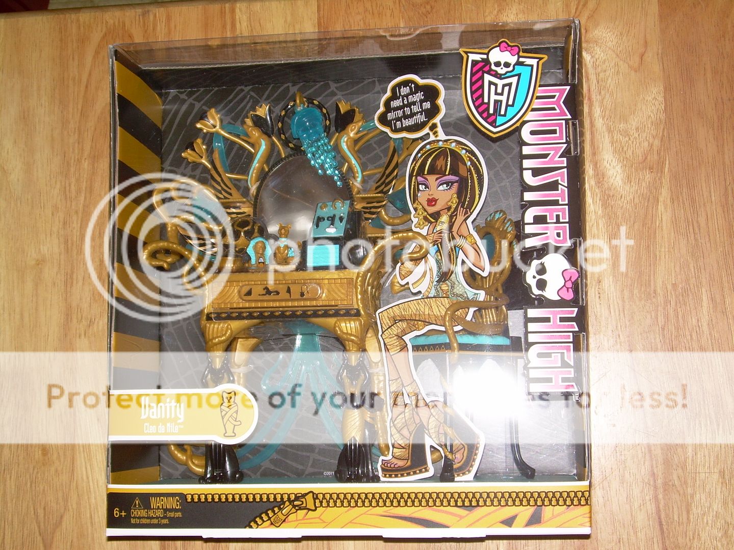 NIB Mattel MONSTER HIGH Doll Furniture Nefera/Cleo De Nile VANITY 