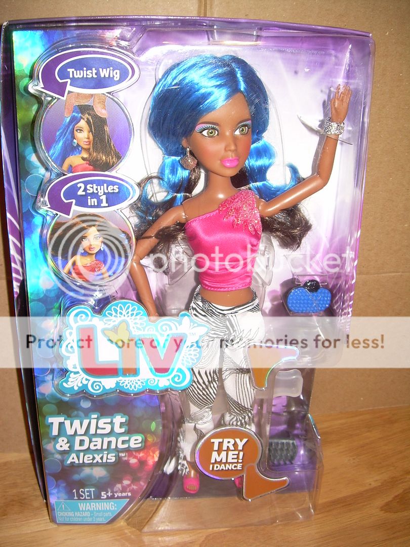 Spin Master LIV Twist & Dance ALEXIS Doll 80s Themed Clothes & Blue Wig ...