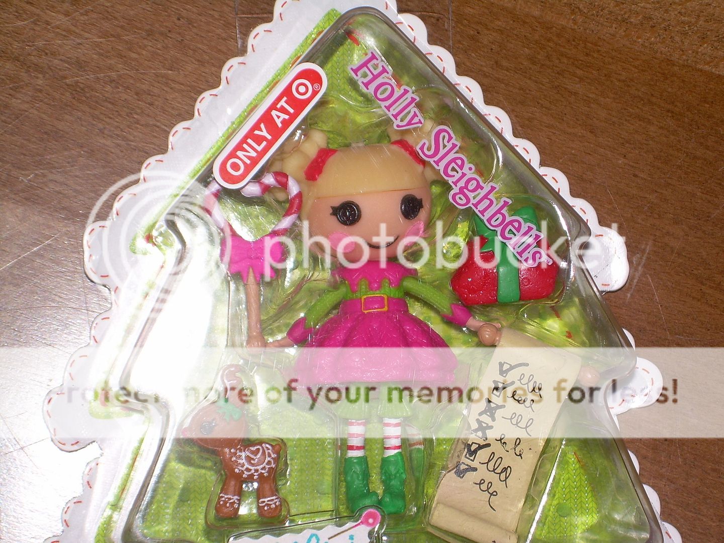 MOC Mini LALALOOPSY Target Christmas Elf Doll HOLLY SLEIGHBELLS w 