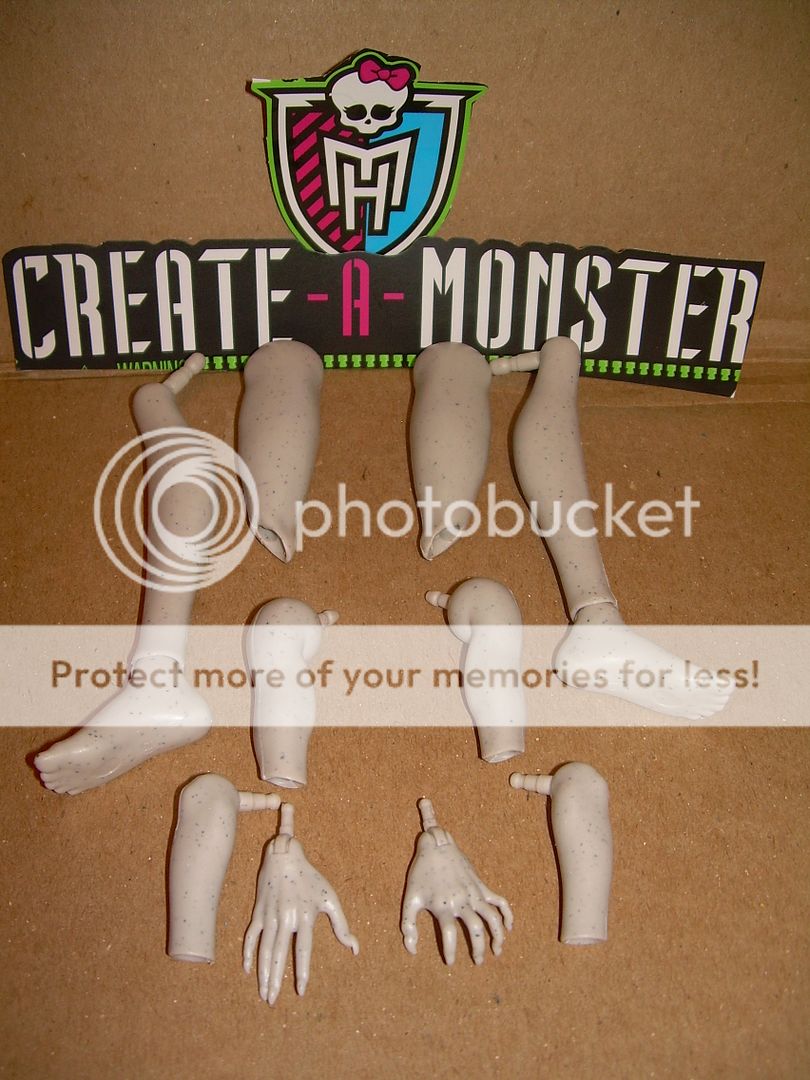 Mattel Monster High Doll Create A Monster Boy Gargoyle Arms Legs Body 