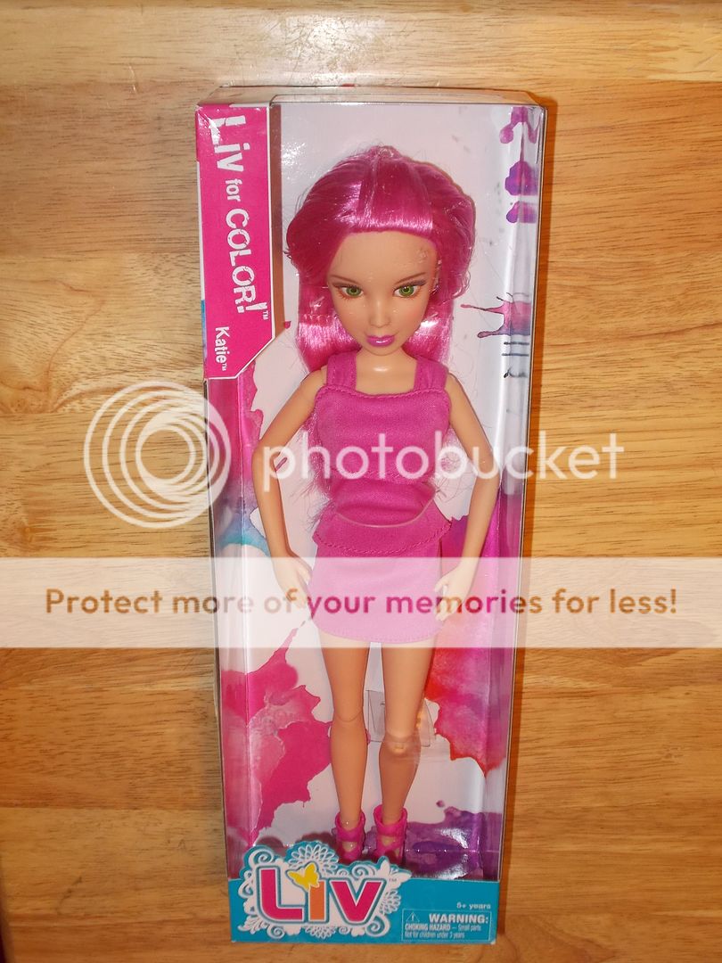 2012 Spin Master LIV For COLOR Doll KATIE w/ Pink Hair Changeable Wig