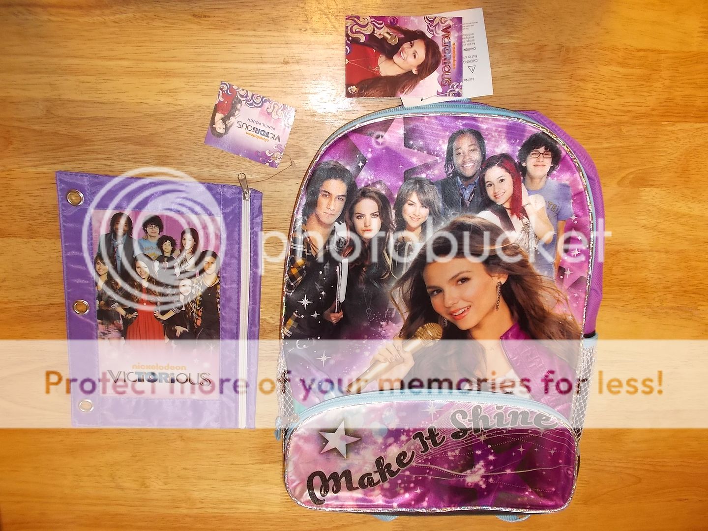 NEW Nickelodeon VICTORIOUS Cast Graphics BACKPACK & PENCIL CASE School ...