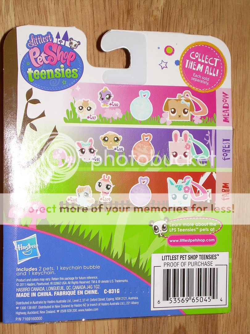 LITTLEST PET SHOP Teensies Jungle #t99 #t100 & Clip MOC  