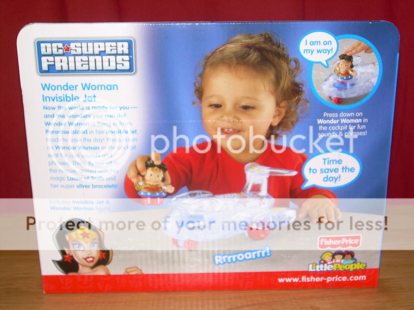 NIB Fisher Price Little People DC Super Friends WONDER WOMAN INVISIBLE 