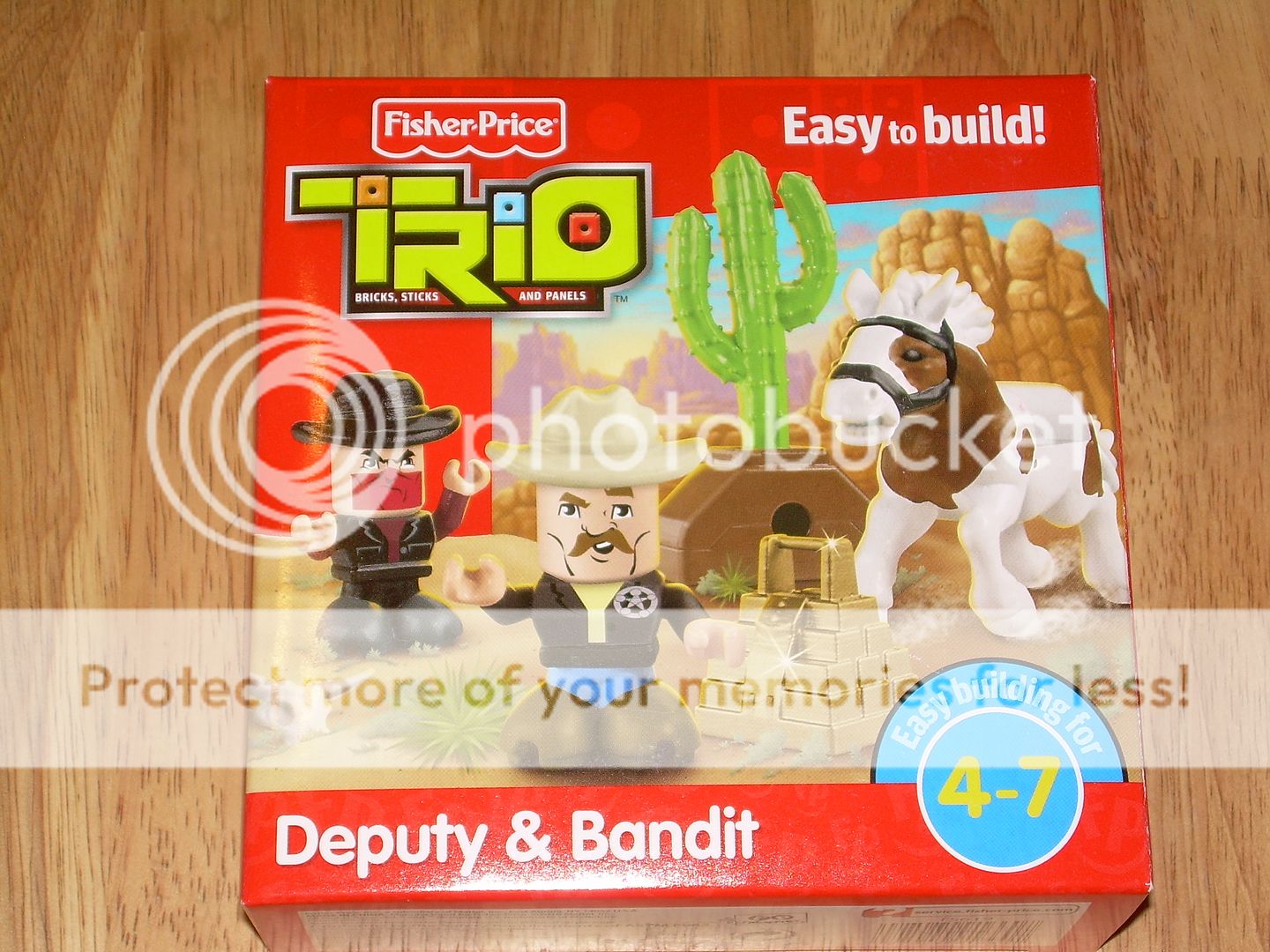   Building Bricks DEPUTY & BANDT Figures NIB Horse Cactus Gold  